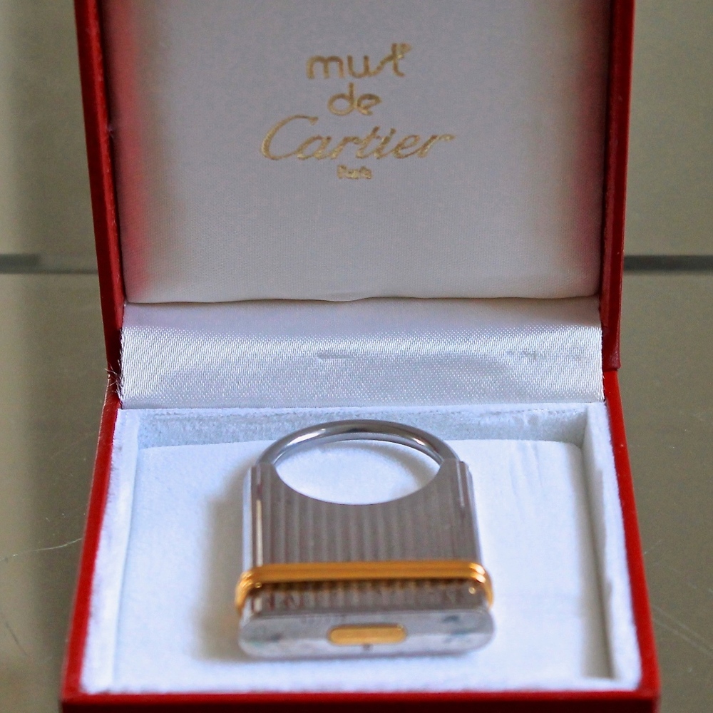 CARTIER VINTAGE "TRINITY/GODRON" KEY CHAIN